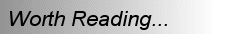Articles Worth Reading...